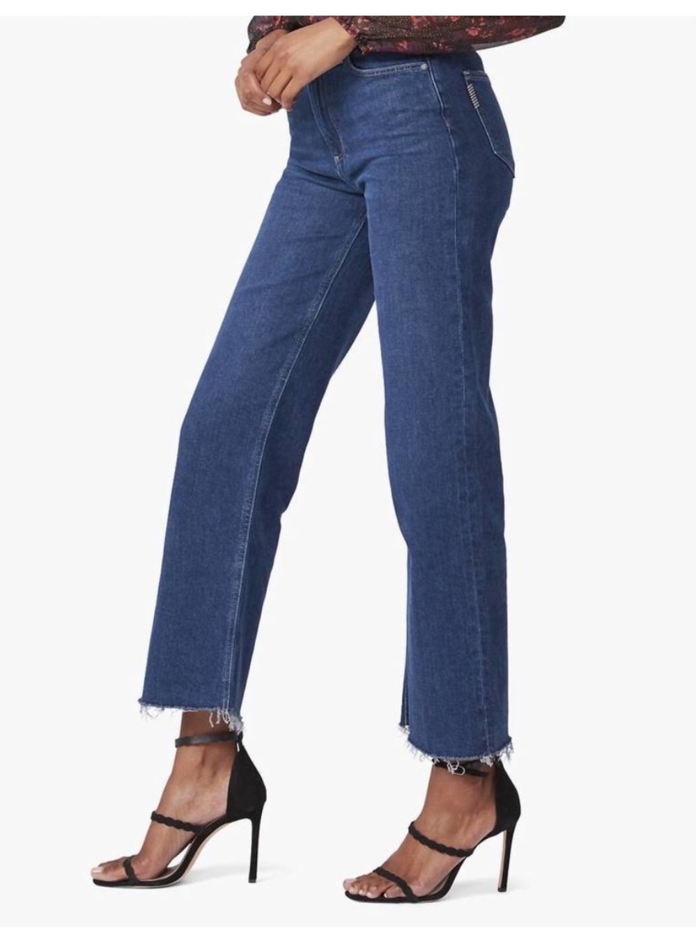 PAIGE Leenah Ankle Wide Leg Crop Jeans in Gracie Lou Wash Size 26 - Picture 4 of 11